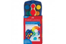 Faber-Castell 125001 Boite de couleurs Connector, 12 couleurs, bleu, 1 piece