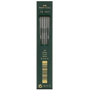 Faber-Castell 127111 Mines TK 9071 H 2mm, lot de 10