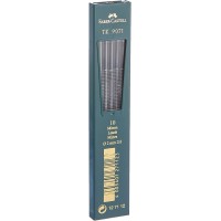 Faber-Castell 127112 Mines TK 9071 2H 2mm, noir fonce, lot de 10