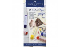 Faber-Castell 621643 Lot de 12 Pastels Carres Tendres