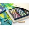 Faber-Castell 621643 Lot de 12 Pastels Carres Tendres