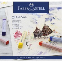Faber Castell FC-128324 Pastelkrijt Creative Studio Softpastel 24 Delig Etui