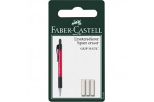 Faber-Castell 10003319 Lot de 3 Gomme de Rechange pour Porte Mine Grip-Matic