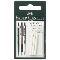 Faber-Castell 131596 - Gomme de rechange pour porte-mine Grip 1345/1347, Lot de 3