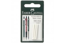 Faber-Castell 131596 - Gomme de rechange pour porte-mine Grip 1345/1347, Lot de 3