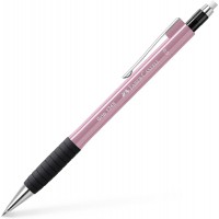 Faber-Castell 134527 Porte-mines GRIP 1345 Rose Shadows, durete B, epaisseur de la mine 0,5 mm, avec gomme integree,