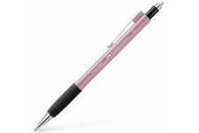 Faber-Castell 134727 Porte-mine GRIP 1347 Rose Shadows, durete B, epaisseur de la mine 0,7 mm, avec gomme integree, 