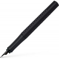 Faber-Castell 140960 Grip Edition Stylo plume Largeur M All Black, 1 piece