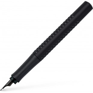 Faber-Castell 140960 Grip Edition Stylo plume Largeur M All Black, 1 piece