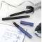 Faber-Castell Grip 2011 Stylo a bille Medium Tip - Frost Black, Blue Couleur d'encre