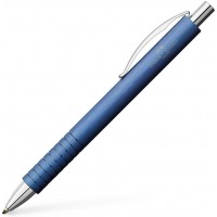 Faber-Castell Essentio Noir Clip-on retractable ballpoint pen Bold - Stylos a  bille (Noir, Aluminium, Bleu, Clip-on retractable