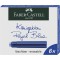 Faber-Castell 149847 Stylo plume educatif Scribolino, bleu, pour droitier, plume A & 10104473 Lot de 6 Cartouches d'encre Bleu