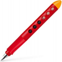 Faber-Castell 149862 Scribolino Stylo plume pour gaucher Rouge