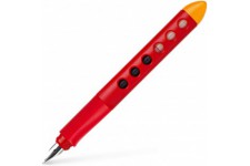 Faber-Castell 149862 Scribolino Stylo plume pour gaucher Rouge
