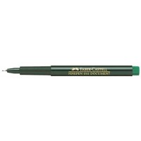 Faber-Castell 151163 Vert 1piece(s) stylo fin - Stylos fins (Vert, Noir, Rond, Encre a base d'eau, Metal, 0,4 mm)