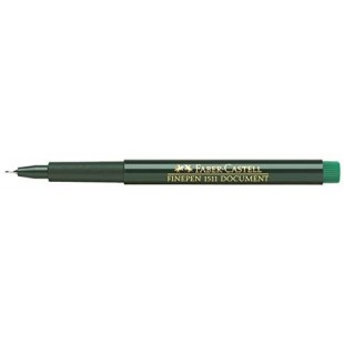 Faber-Castell 151163 Vert 1piece(s) stylo fin - Stylos fins (Vert, Noir, Rond, Encre a base d'eau, Metal, 0,4 mm)