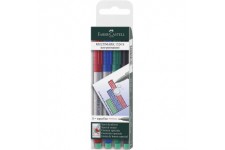 Faber-Castell 152404 Feutre multiusage MULTIMARK non-permanent S etui de 4