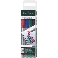 Faber-Castell 152604 Feutre multiusage MULTIMARK non-permanent M etui de 4