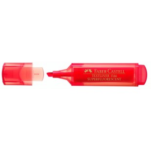 FABER-CASTELL Surligneurs TEXTLINER 1546 Pte Biseau 1 - 5 mm Rouge