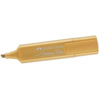 Faber-Castell textmarker textliner 1546 Metallic, Gold Noir