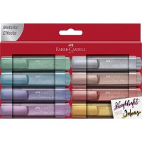 Faber-Castell 154689 TL 46 Lot de 8 surligneurs metallises
