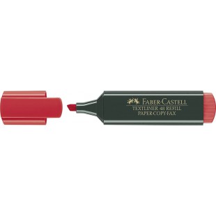 FABER-CASTELL Surligneurs "TEXTLINER 48 Refill", rouge fluo