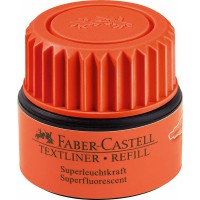 Faber castell Recharge Textliner Refill 1549 pour surligneur 1546 et 1543 Orange Lot de 6