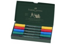 Faber-Castell 160305 - Marqueur d'Aquarelle Albrecht Durer, Boites de 5 Multicolore Taille Unique