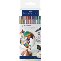 Faber-Castell Metallics Marker Lot de 12 pochettes en carton