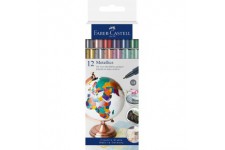 Faber-Castell Metallics Marker Lot de 12 pochettes en carton