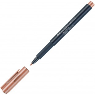 Lot de 10 : Faber-Castell 160752 - Marqueur Metallique, 1,5 mm, Couleur Copper Cabana