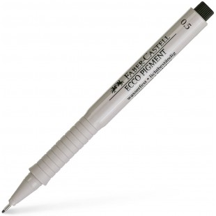 Faber-Castell 166599 - stylo a encre Ecco Pigment, 0,5 mm Noir