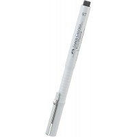 Faber-Castell 10010214 Ecrivain d'encrer Ecco Pigment Stylo a Pointe Tubulaire 0,7 mm Noir