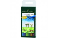Faber-Castell 167105 Feutre PITT artist pen couleurs paysage etui de 6