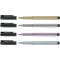 Faber-Castell PITT Bille metallique Portefeuille (lot de 4)