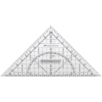 Faber-castell-grip 171010 equerre geometrique avec poignee - 22 cm