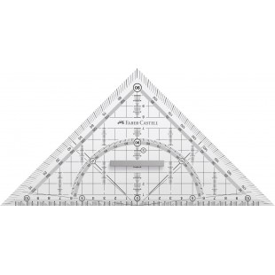 Faber-castell-grip 171010 equerre geometrique avec poignee - 22 cm