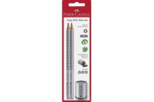 Faber-Castell 183700 - Simple Taille-crayon Grip 2001 Mini 2 crayons et 1 mini taille-crayon Spitzdose Mini mit Blei