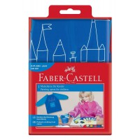 Faber-Castell- Schirmkappen und Schurzen Tablier de Peinture Bleu, 10005460, 1 Schurze