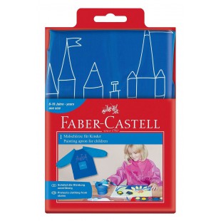 Faber-Castell- Schirmkappen und Schurzen Tablier de Peinture Bleu, 10005460, 1 Schurze