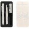 Faber-Castell 201527 Grip 2010 Set d'ecriture avec stylo a  bille et stylo-plume, lait de coco