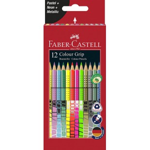 Faber-Castell - Crayons de couleur Lot de 12 etuis de couleur speciale. 12er Sonderfarben Multicolore.