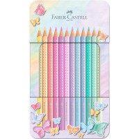 Faber-Castell Lot de 12 crayons de couleur Sparkle pastel 201910