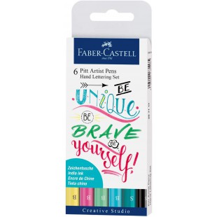 Faber-Castell Pitt Artist Pen Ensemble de feutres a  l'encre de chine pigmentee pour calligraphie
