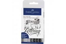 Faber-Castell "Amour et lettres Pitt" Hand-lettering stylos Ensemble de d?marrage Pack de 9