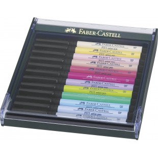 Faber-Castell 267420 Box PITT artist pen brush 12x pastel