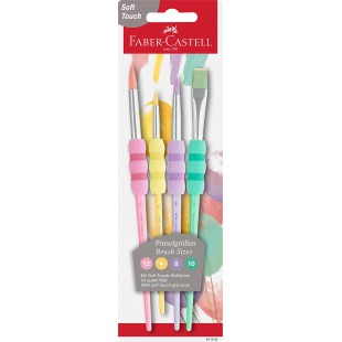 Faber-Castell Set de pinceaux A Pinselset Pastell Couleurs pastel.