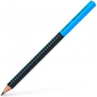 Faber-Castell Crayon Jumbo Grip Two Tone 511910 - Durete HB - Noir/bleu