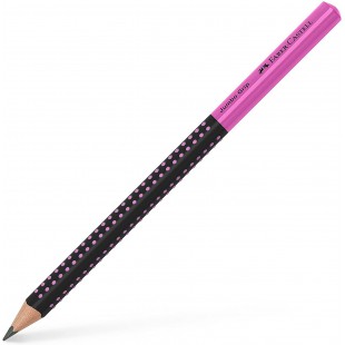 Faber-Castell Crayon Jumbo Grip Two Tone 511911 - Durete HB - Noir/rose