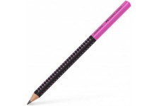 Faber-Castell Crayon Jumbo Grip Two Tone 511911 - Durete HB - Noir/rose